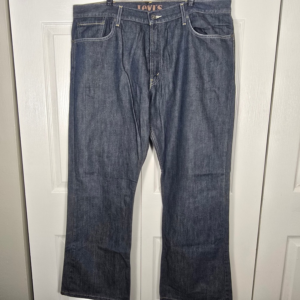 Levi's 527 VTG Y2K 2000's Low Boot Cut Jeans Men's 40x30 Dark Wash Indigo Denim